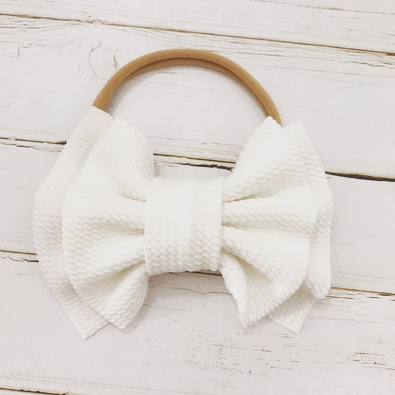 spring and summer bow hair band baby baby hair band headband double bow nylon hair band