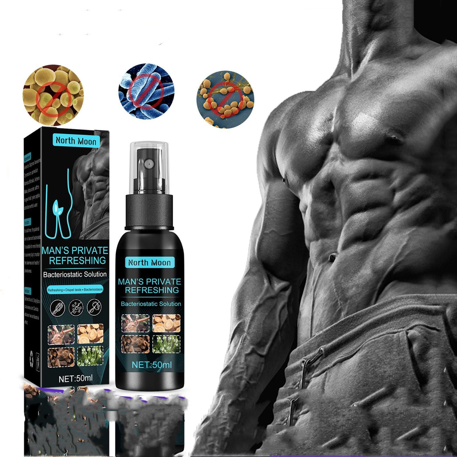 Men's Private Parts Care Liquid Men's Private Parts Cleaning Antipruritic And odor Removing Lotion Cleaning Liquid