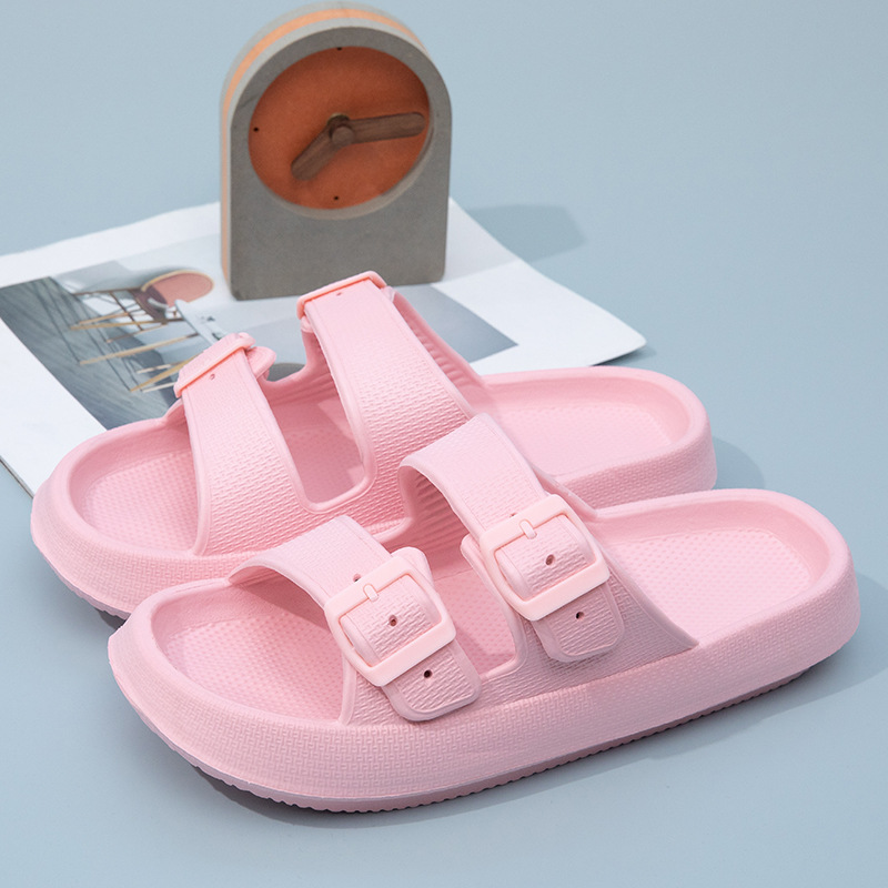 New Men's Outdoor Fashion Thick Sole Sandals - Non-Slip Shower Slippers for Bathroom, Lightweight Comfortable House Slippe