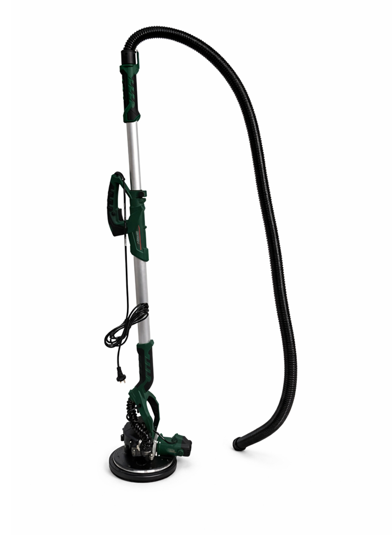 Electric Drywall Sander with LED Light & Dust Collection Bag - 800-1800 RPM, Extendable Handle, Vacuum Hose Included, High-Power Wall/ Ceiling Sanding