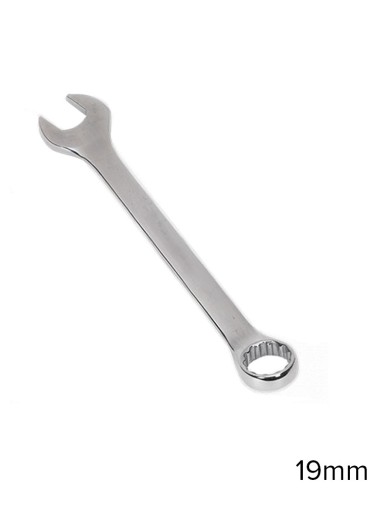 Heavy Duty Chrome Vanadium Steel Combination Spanner Wrench - 19mm