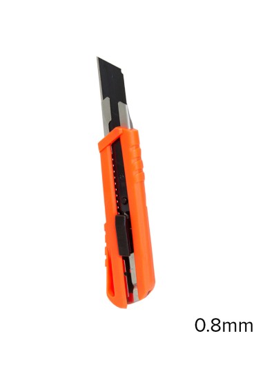 0.8mm Thick Retractable Snap Off Heavy Duty Utility Knife - 2.5cm Blade | Orange