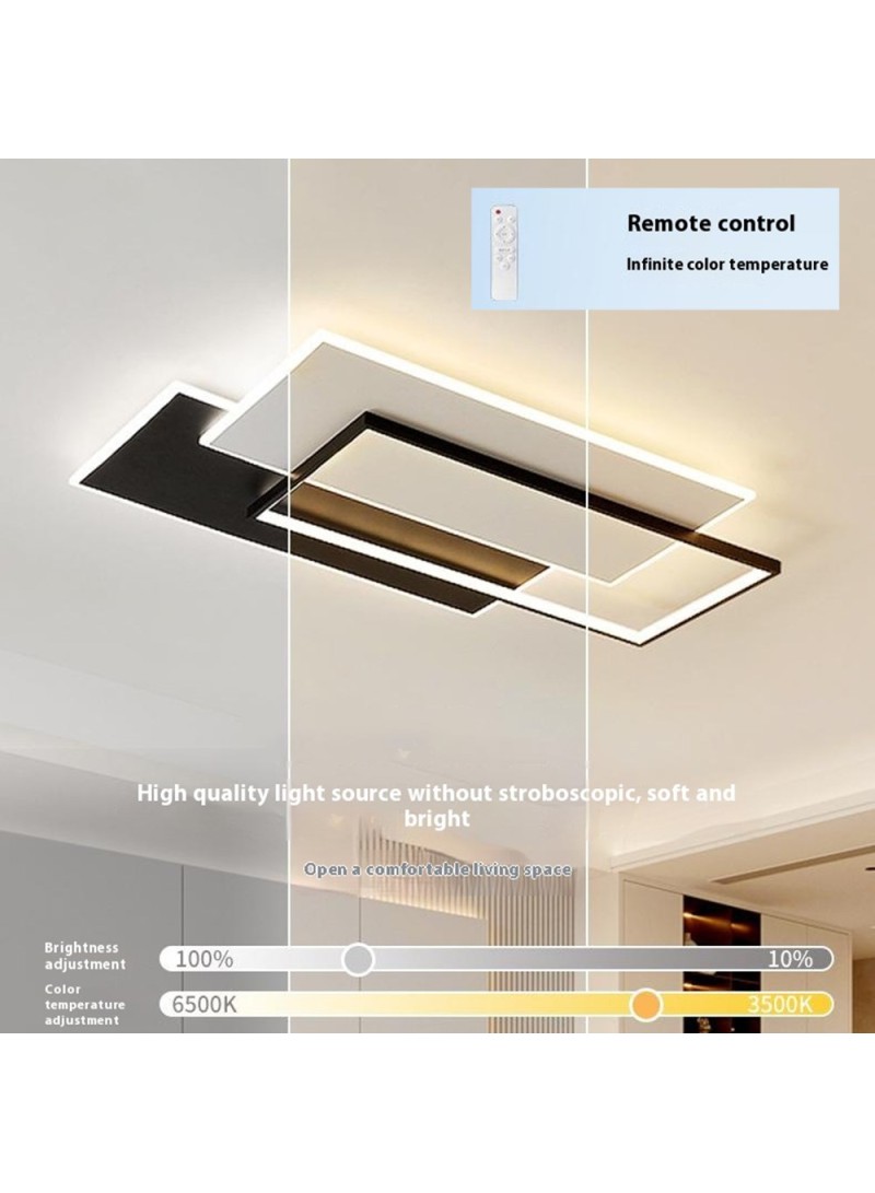 45W Eye Protection Square Ceiling Light Stepless Dimming Lamp with Remote Control (L42 x W42 x H6)cm / (L16.5 x W16.5 x H2.4)inch