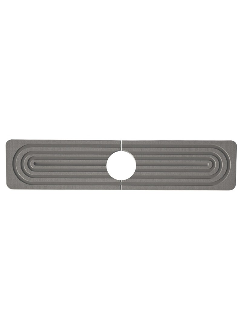 2Pcs / Set Super Absorbent Faucet Splash Guard Mat for Kitchen Sink Long Diatomud Fast Drying Sink Tray (L40 x W10)cm / (L15.7 x W3.9)inch - White