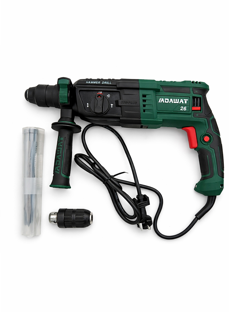 950W Rotary Hammer Drill, 28mm SDS-Plus Heavy-Duty Hammering & Drilling Machine - 3-in-1 Function for Concrete, Masonry, Wood & Metal