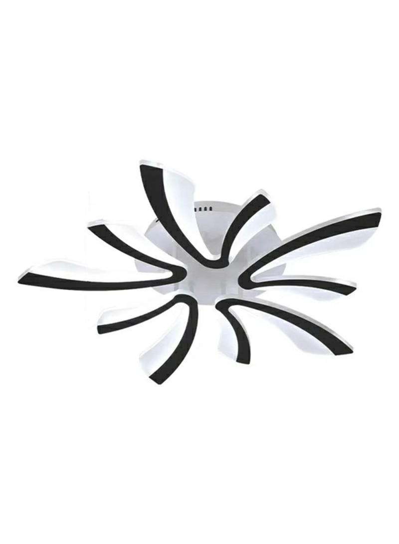 50W LED Ceiling Light Modern Flush Mount Fixture for Living Room Dining Room 3000K-6000K - Black