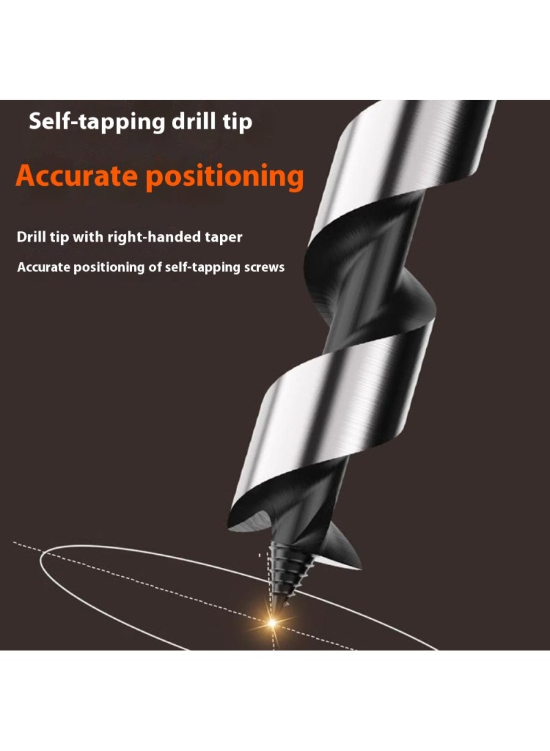 Deep Hole Extended Auger Drill Bit Woodworking Hex Shank Bit for Electric Drill / Bench Drill (D1.8 x L20)cm / (D0.7 x L7.9)inch
