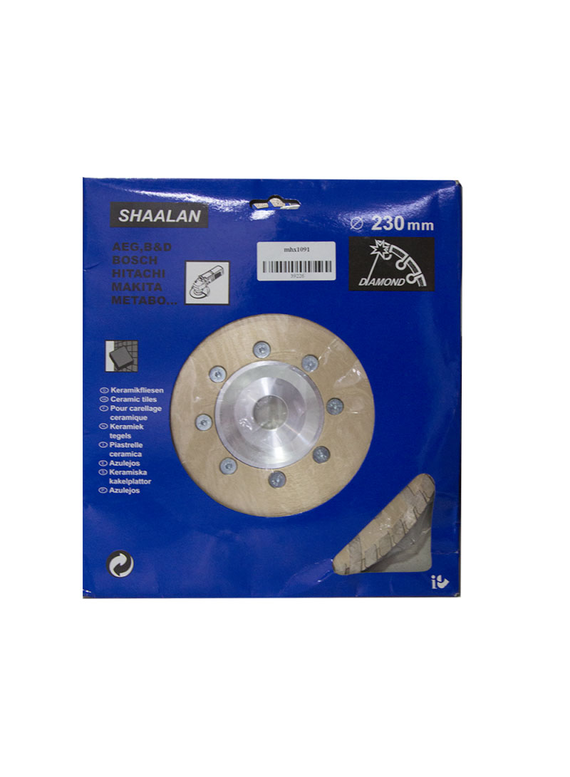 General Purpose Dry Cutting Turbo Saw Diamond Disc 9" 230mm With 22.2mm Inner Hole