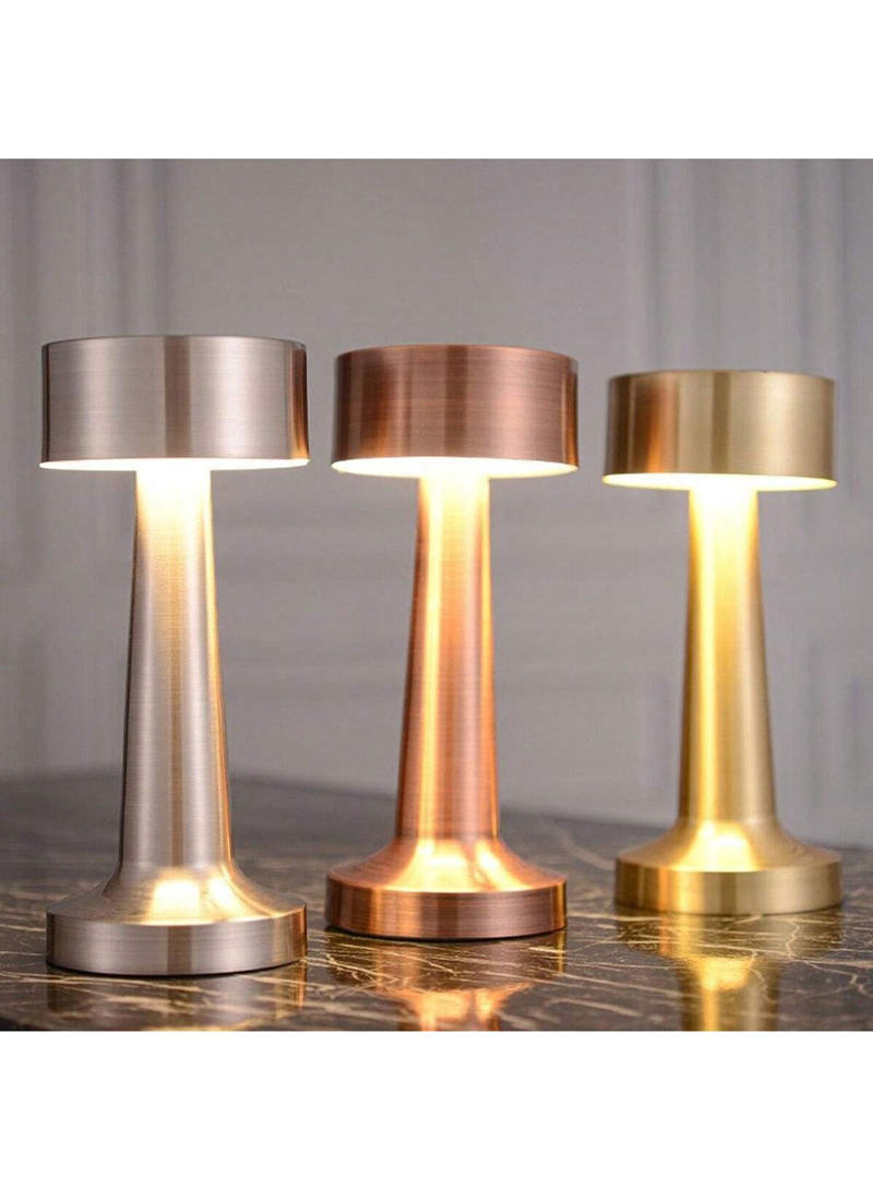 Dimmable Bedside Table Lamp, Portable LED Desk Lamp with Touch Sensor & 3-Levels Brightness for Bedroom, Living Room (D9 x H21)cm / (D3.5 x H8.3)inch