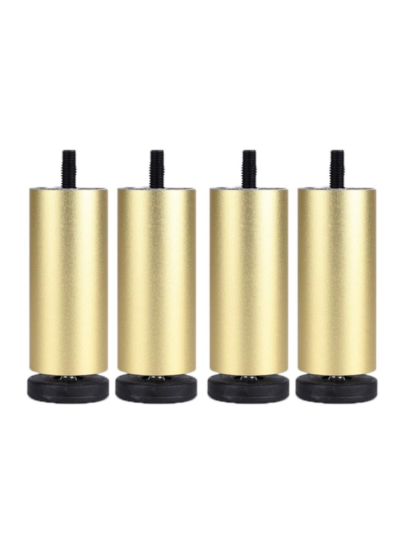 4Pcs 10cm/3.9inch Furniture Legs Risers Feet Support for Washing Machine / Refrigerator / Sofa / Cabinet - Gold