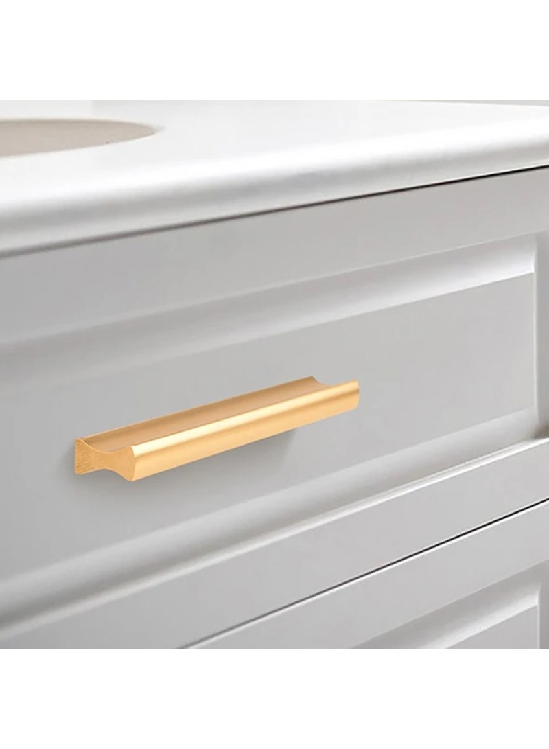 Metal Drawer Pulls 35.2cm / 13.9" Hole Center / 40cm / 15.7" Length Minimalist Style Hardware Cabinet Handle - Gold