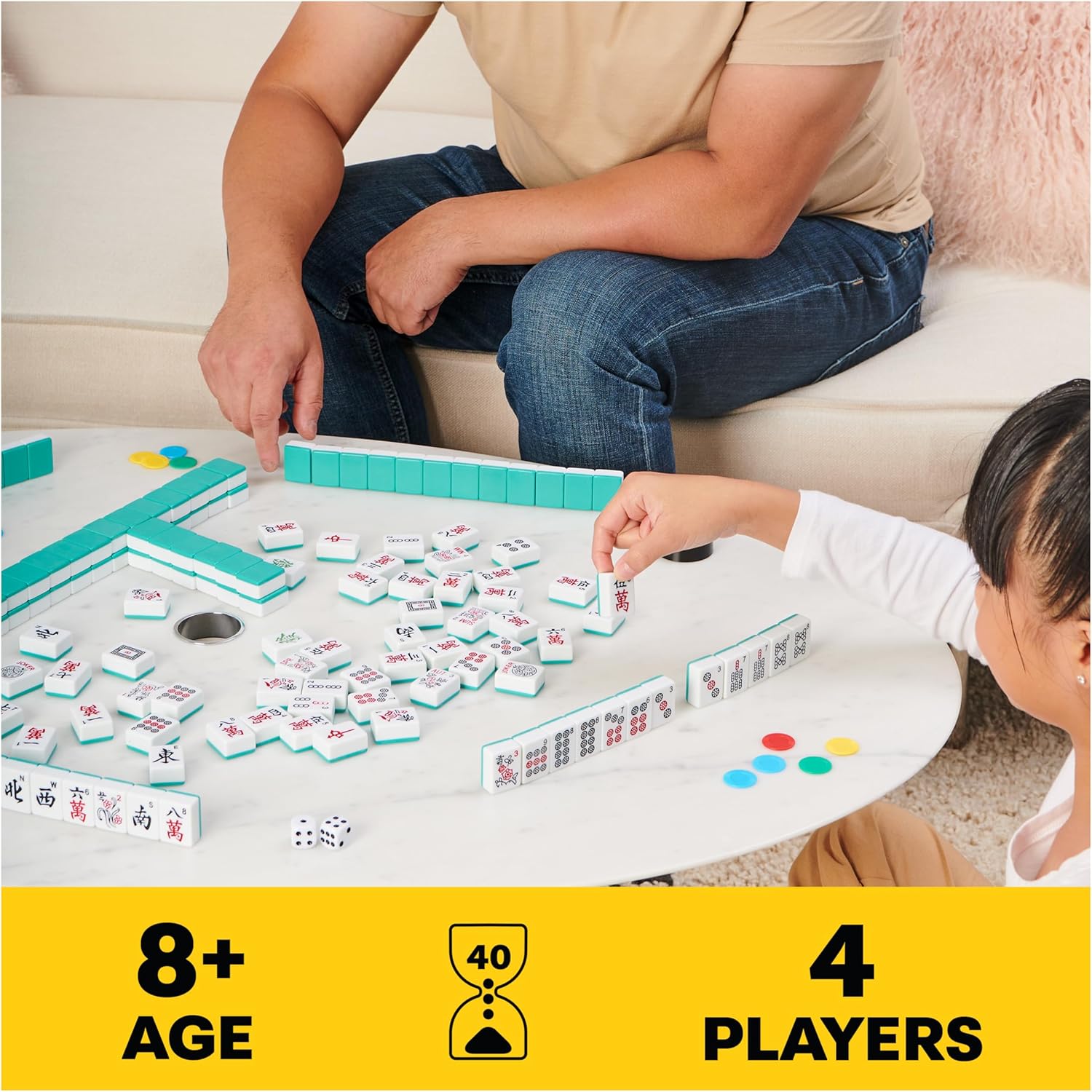 Cardinal Games Classic Mahjong Tile Game Set by Spin Master