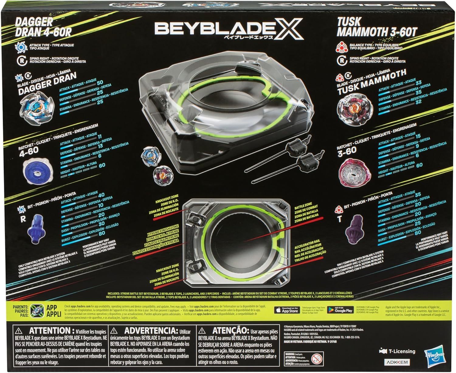 Beyblade X Drop Attack Battle Set — Spinning Top Battle System