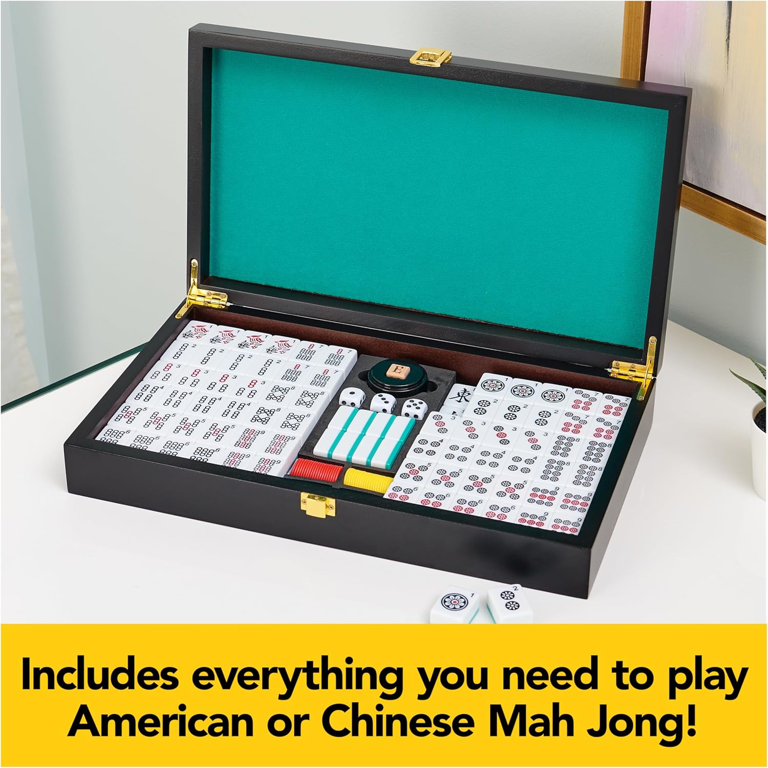 Cardinal Games Classic Mahjong Tile Game Set by Spin Master