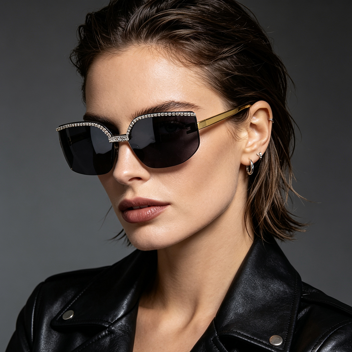 New Square Sunglasses for Women, UV Resistant Fashionable Headband Sunglasses