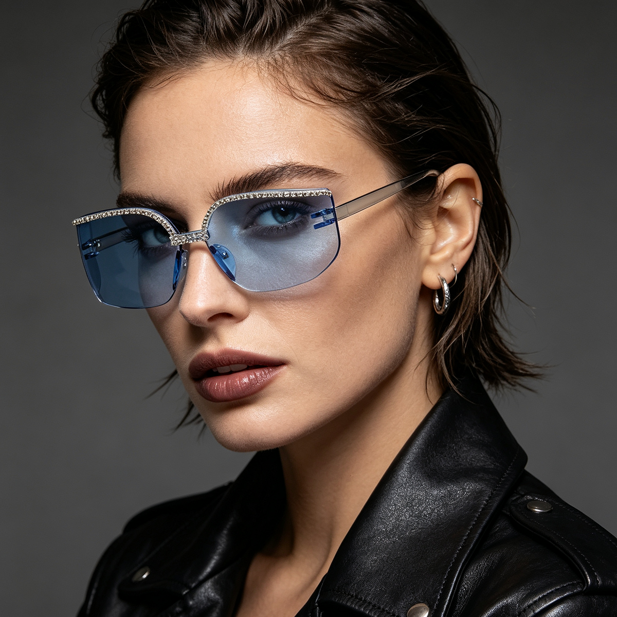 New Square Sunglasses for Women, UV Resistant Fashionable Headband Sunglasses