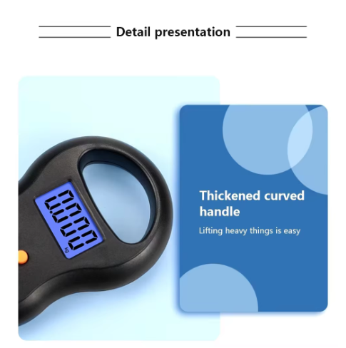 Electronic 50Kg 10g Hanging Scale LCD Kitchen Digital Scale BackLight Fishing Weights Pocket Scale Travel Luggage Scales