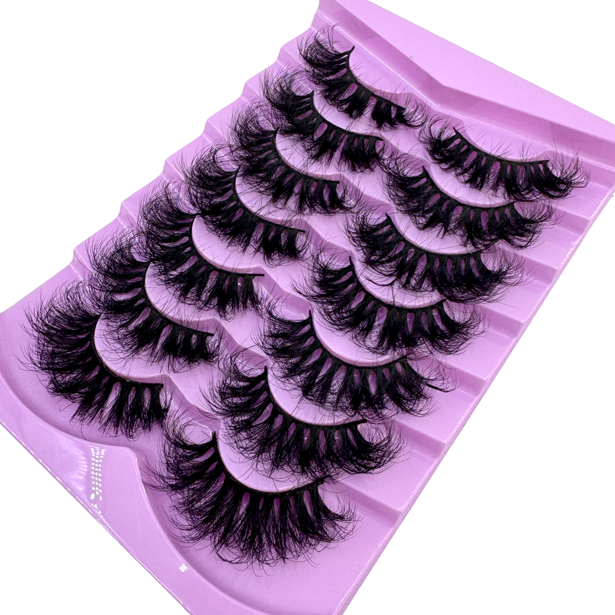 7 Pairs Fluffy Lashes 10-25mm 3D Mink Lashes Long Thick Natural False Eyelashes Wholesale Lashes Vendors Makeup Mink Eyelashes