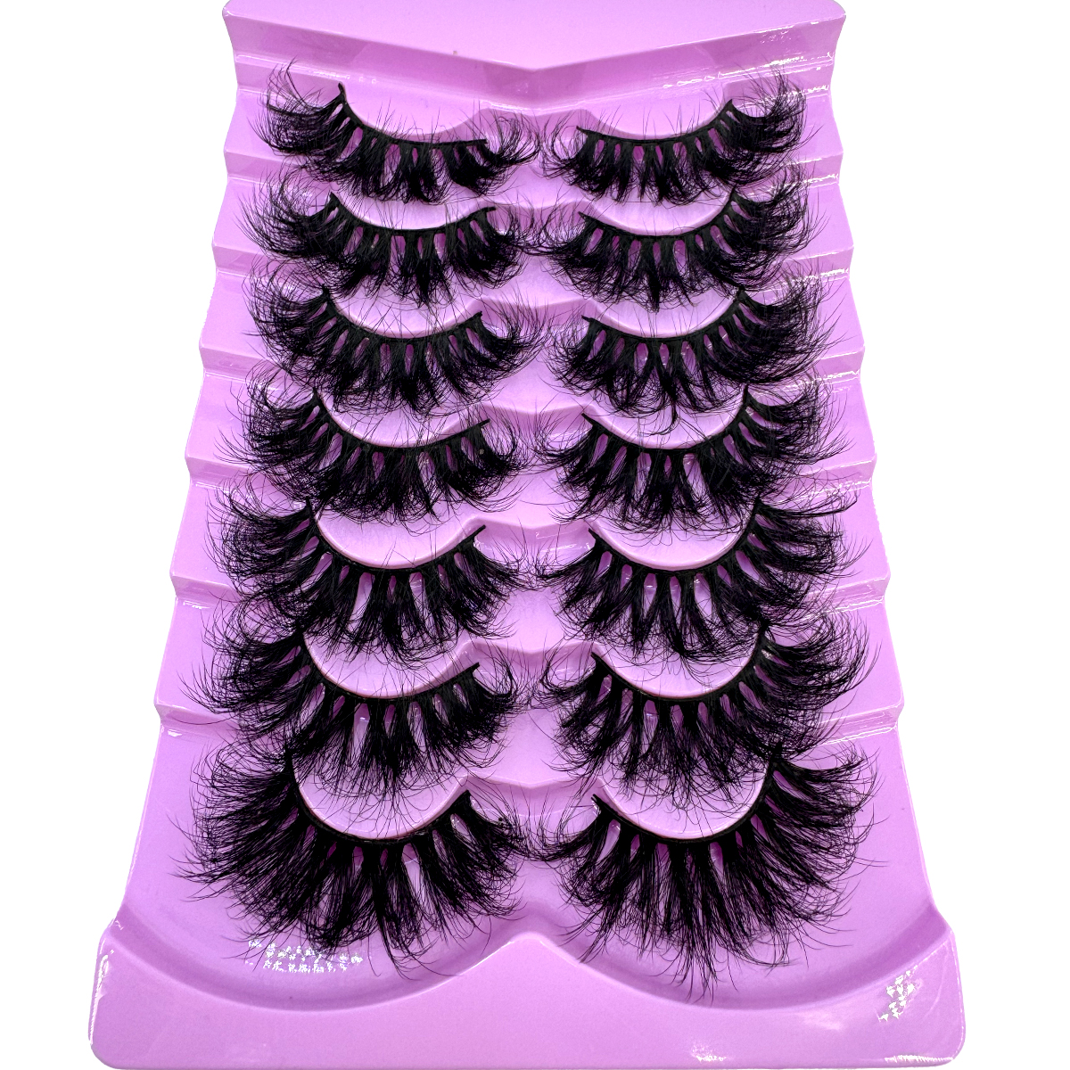 7 Pairs Fluffy Lashes 10-25mm 3D Mink Lashes Long Thick Natural False Eyelashes Wholesale Lashes Vendors Makeup Mink Eyelashes