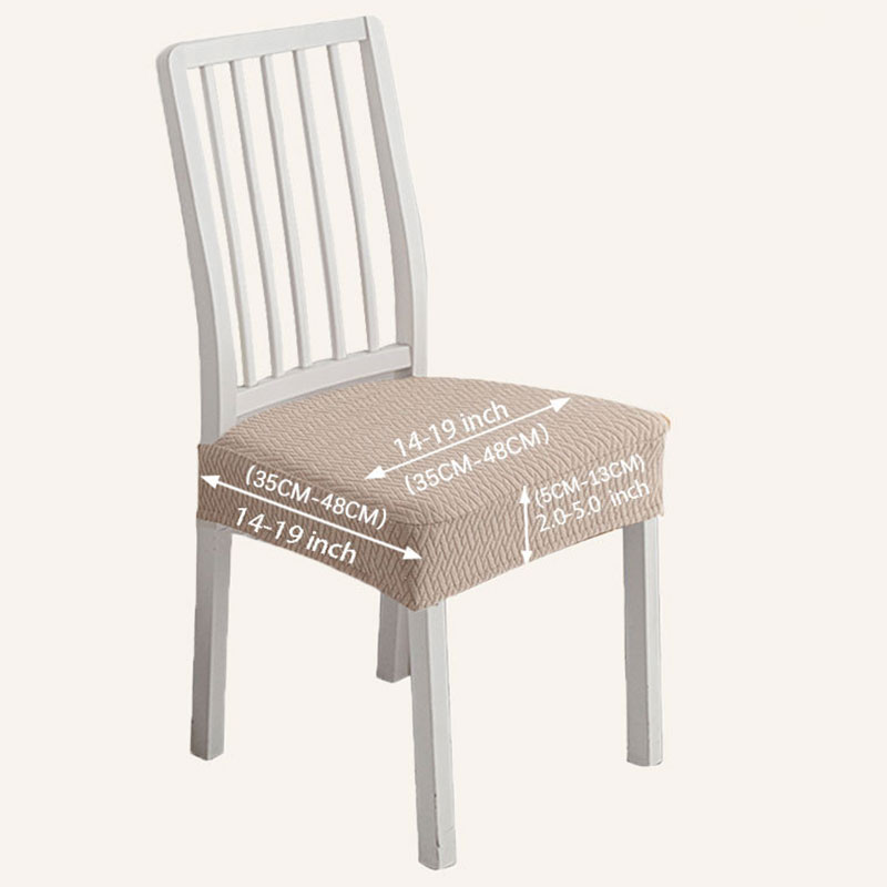 1/2/4/6pcs Elastic Solid Colors Chair Seat Covers Removable Washable Anti-dust Short Back Chair Seat Cushion For Dining Room