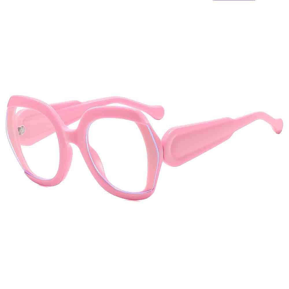 Luxury Brand Round Glasses Women Spectacles Frame High Quality Oversized Red Green Red Fashion Eyeglass Frames Big Frame Unique