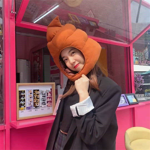 Funny Plush Hat Winter Warm Hat for Funny Cosplay Dress-up Windproof Headgear Photography Prop with Unique Shape Cosplay Hat