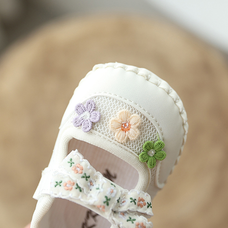 Autumn season one year old baby girl sandals 6-12 months baby shoes baby princess shoes soft soled princess walking shoes