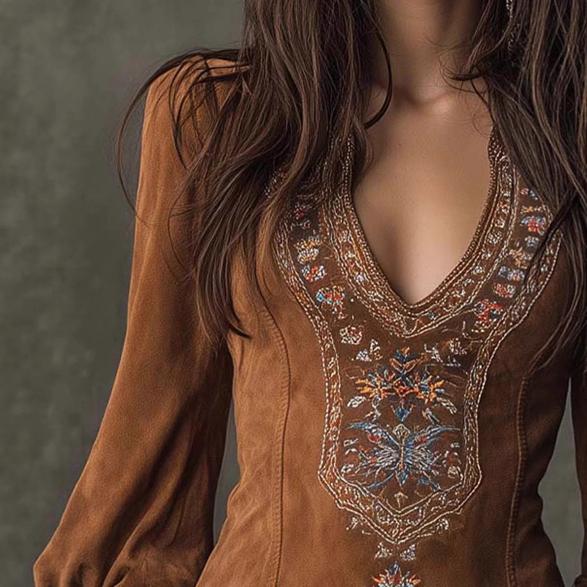 Free delivery of high-quality 2026 new summer women's clothing hot selling long sleeved V-neck sexy dress