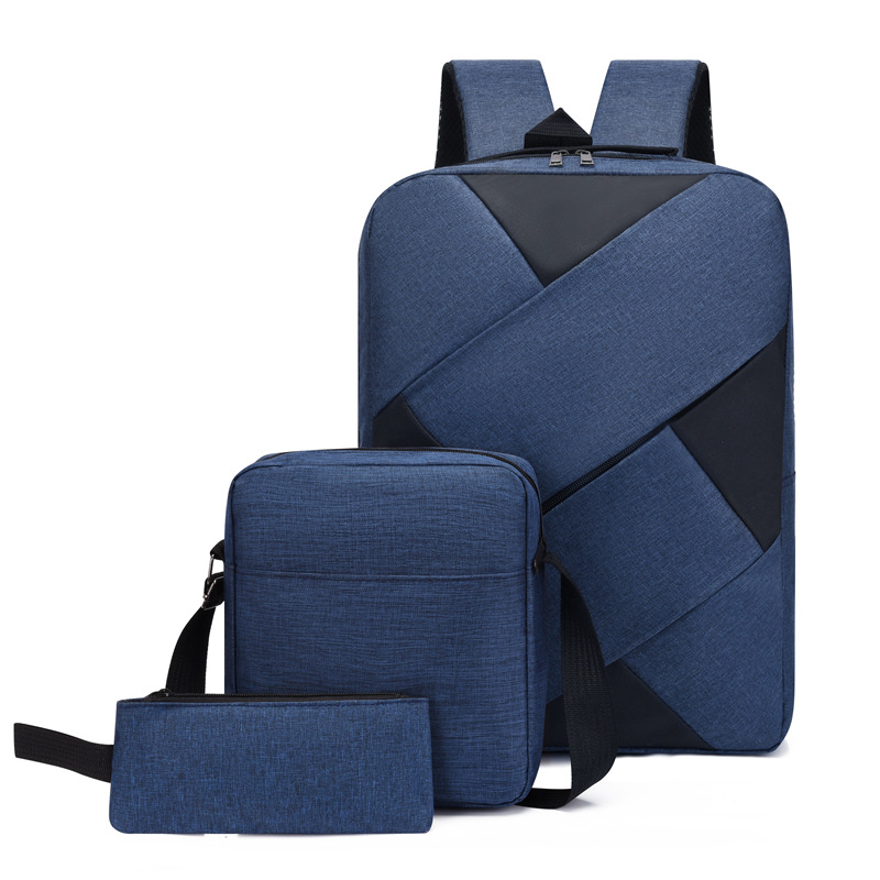 Fashionable business computer bag color blocked backpack casual travel bag