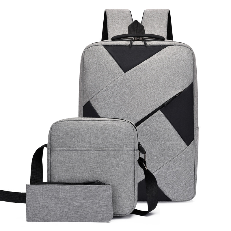Fashionable business computer bag color blocked backpack casual travel bag