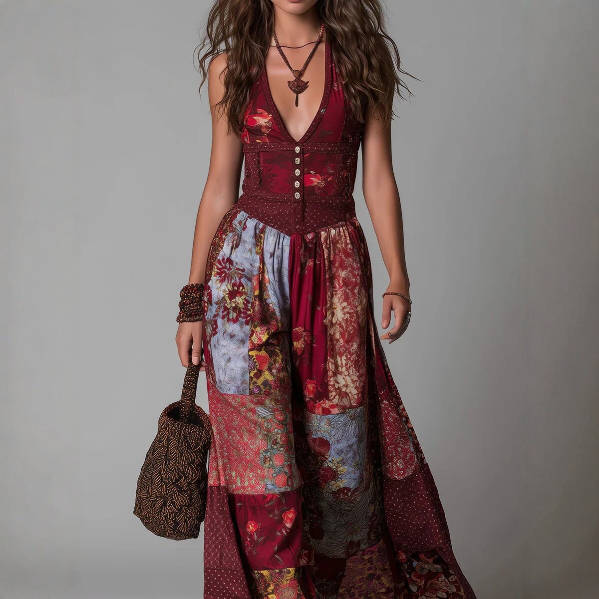 Free delivery of high-quality 2026 new summer women's clothing hot selling V-neck ruffled dress