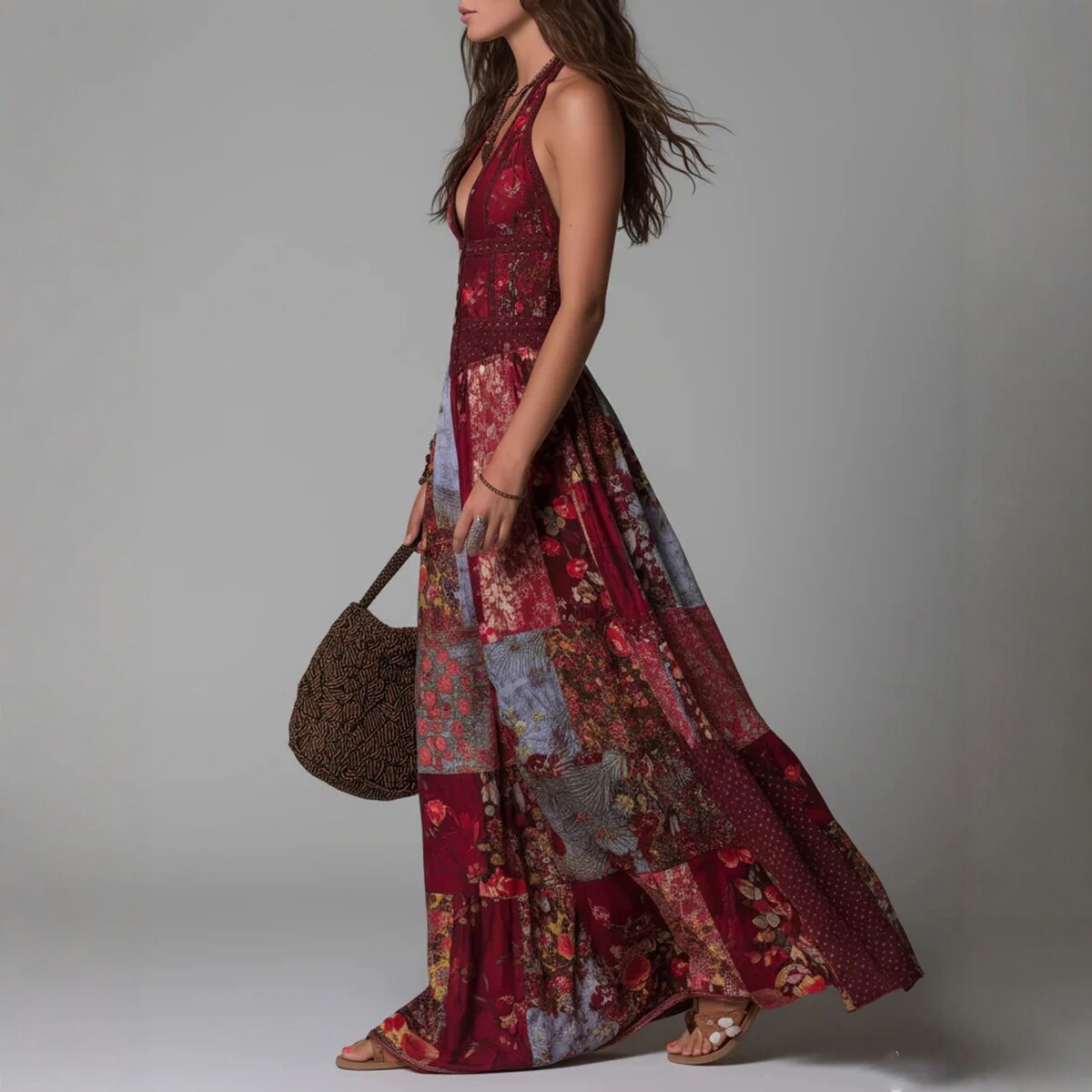 Free delivery of high-quality 2026 new summer women's clothing hot selling V-neck ruffled dress