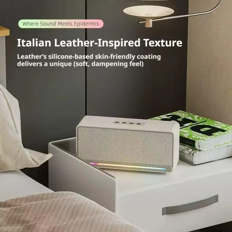 RGB Dual Speaker Bluetooth Speaker Subwoofer High Volume Stereo Multifunctional Home Bluetooth Speaker