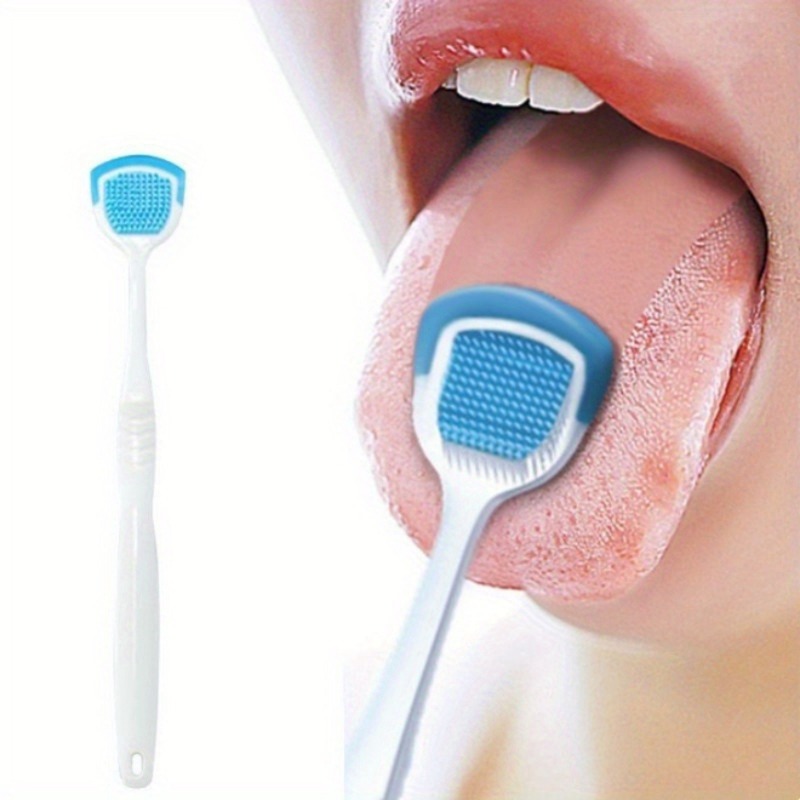 1Pc Silicone Tongue Scraper For Oral Hygiene,Tongue Cleaning Tool Tongue Brush Food Debris Clea