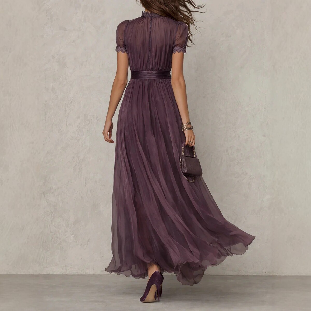 Free delivery of high-quality 2026 new summer women's clothing hot selling V-neck ruffled dress