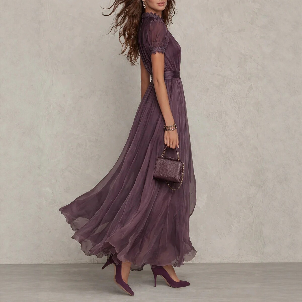 Free delivery of high-quality 2026 new summer women's clothing hot selling V-neck ruffled dress