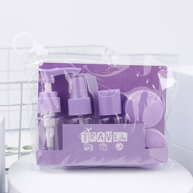 Portable travel distribution bottle washing and skincare cosmetics storage distribution bottle