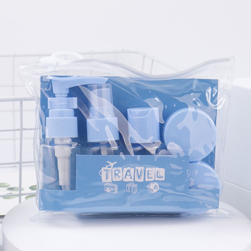 Portable travel distribution bottle washing and skincare cosmetics storage distribution bottle
