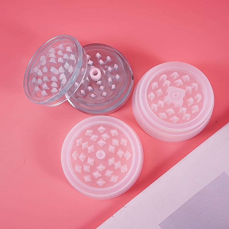 1 Set Tobacco Grinder Leaf Herbal Herb Smoke Spice Crusher Silicone Mold Crystal Epoxy Resin Molds for DIY Crafts Making Tools