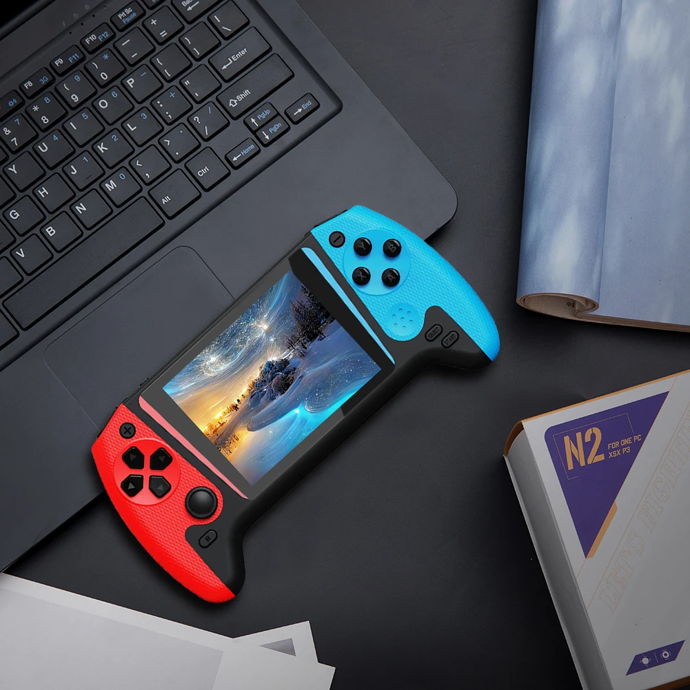 Retro Handheld Game Console 3.5inch LCD Screen Built-in 500 Games Portable Game Console Dual Player Support 1200mAh for Adults