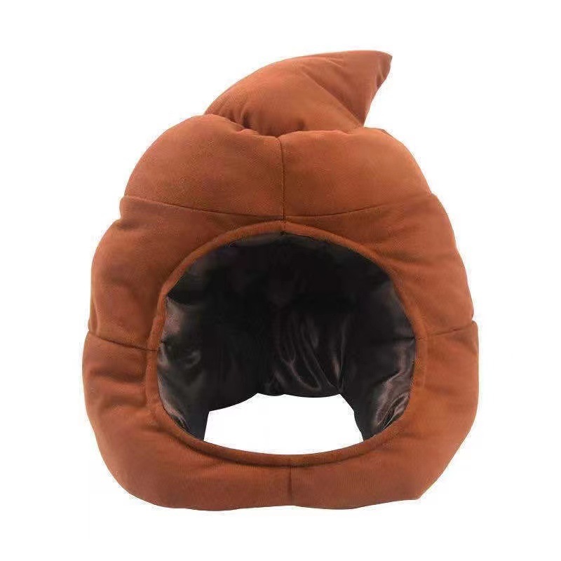 Funny Plush Hat Winter Warm Hat for Funny Cosplay Dress-up Windproof Headgear Photography Prop with Unique Shape Cosplay Hat
