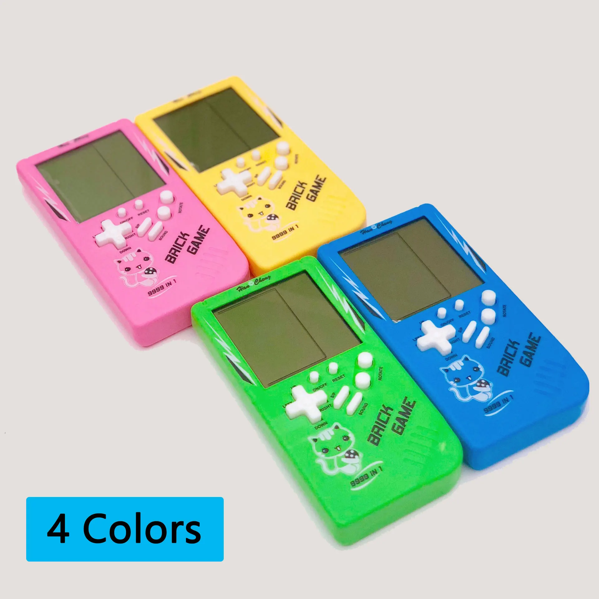 Big Screen for Tetris Game Console Retro Classic Children's Handheld Game Console Players Electronic Toys Puzzle Machine Gift