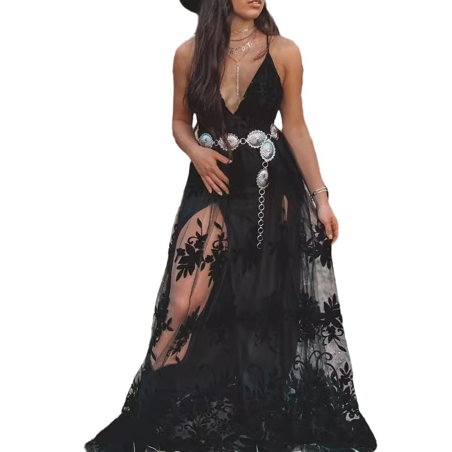 Free delivery of high-quality 2026 new summer women's clothing hot selling sleeveless V-neck camisole dress