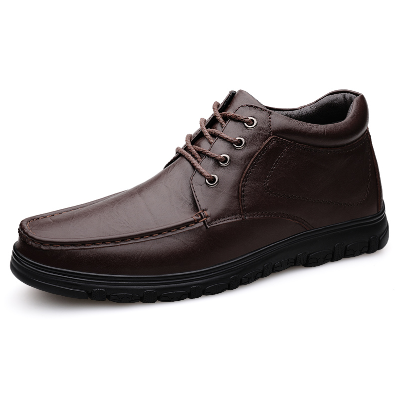 SocNoDn Men's Formal Shoes 2026 Spring Autumn Casual Leather Shoes Genuine Leather Dress Footwear Walking Shoes Comfortable