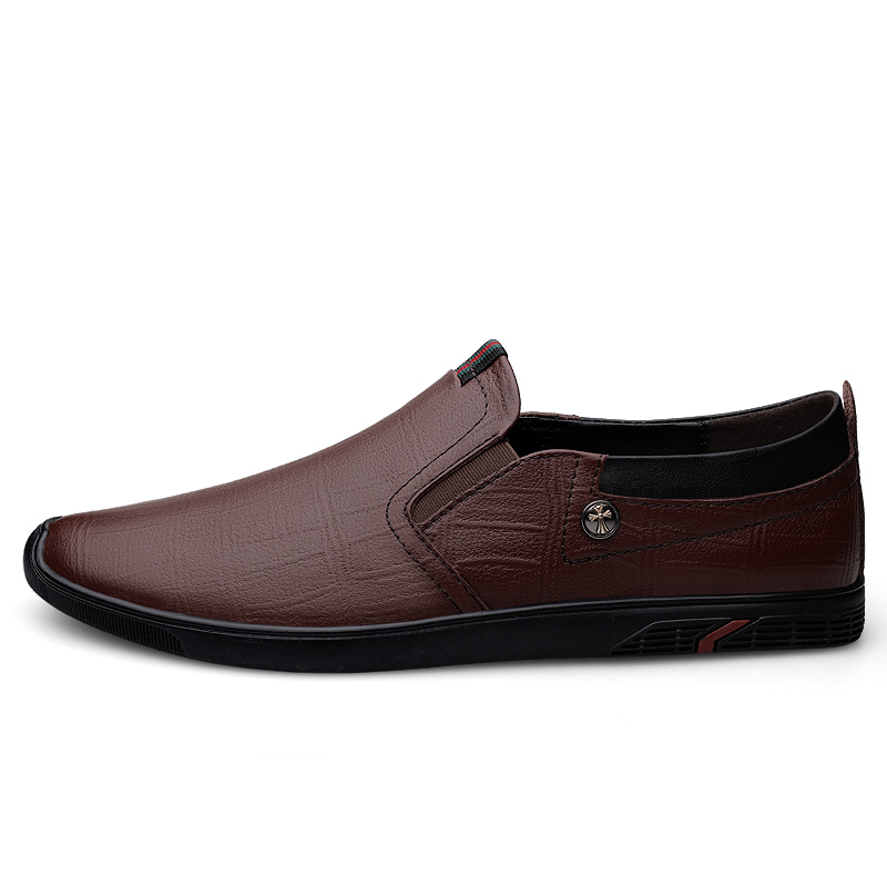 SocNoDn Men's Driving Shoes Slip On 2026 Spring Autumn Casual Leather Shoes Male Fashion Loafer Shoes Designer Shoes Soft