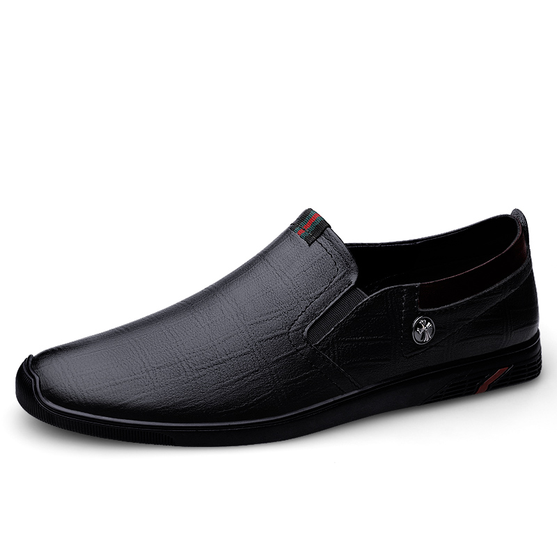 SocNoDn Men's Driving Shoes Slip On 2026 Spring Autumn Casual Leather Shoes Male Fashion Loafer Shoes Designer Shoes Soft