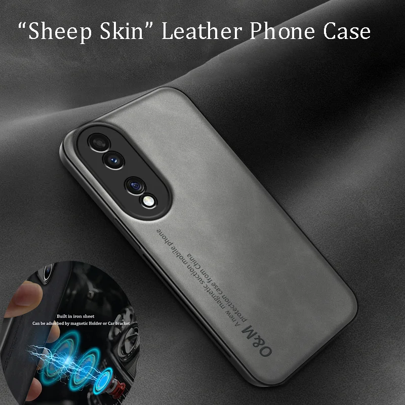 Luxury Magnetic Leather Case For Honor WIN RT 500 400 MAgic 8 Pro AIR Lite Ultra Power2 Cover Silicone Protection Phone Case