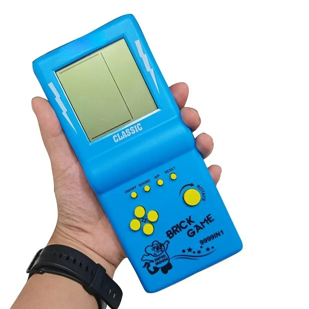 4 Colors Classic Elderly Childhood Gift Mini Portable Game Console BRICK GAME Handheld Players Nostalgic Educational Toys Pocket