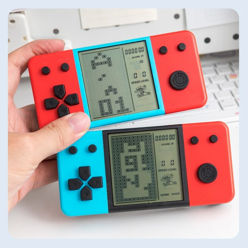 Pocket Tetris Handheld Game Console Retro Electronic Game Player Portable Stress Relief Toy