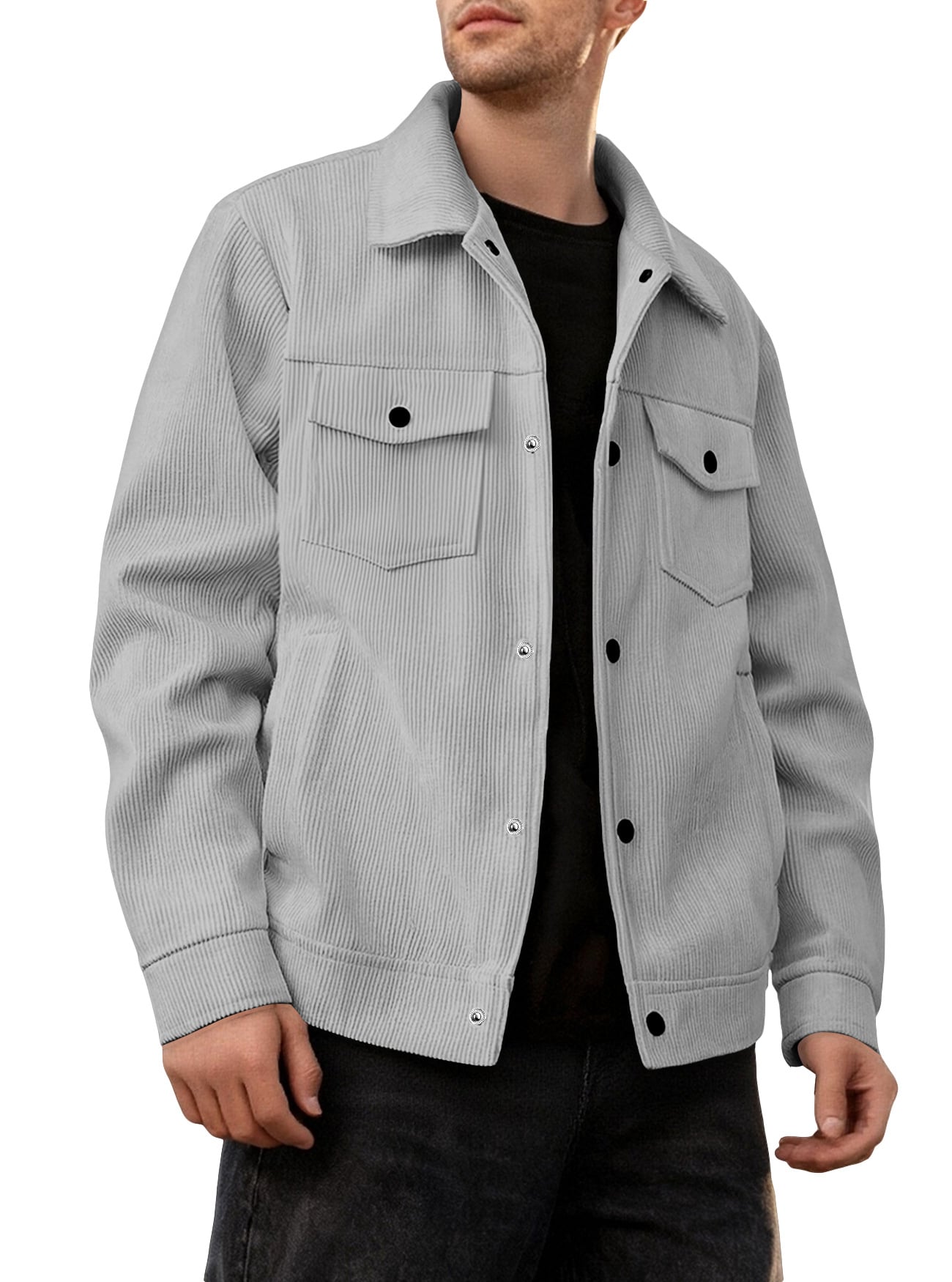 Men's New Fashion Autumu Winter Casual Coats Jackets Long Top Sleeve Leisure Lapel Business Commuting Clothes Clothing Outerwear